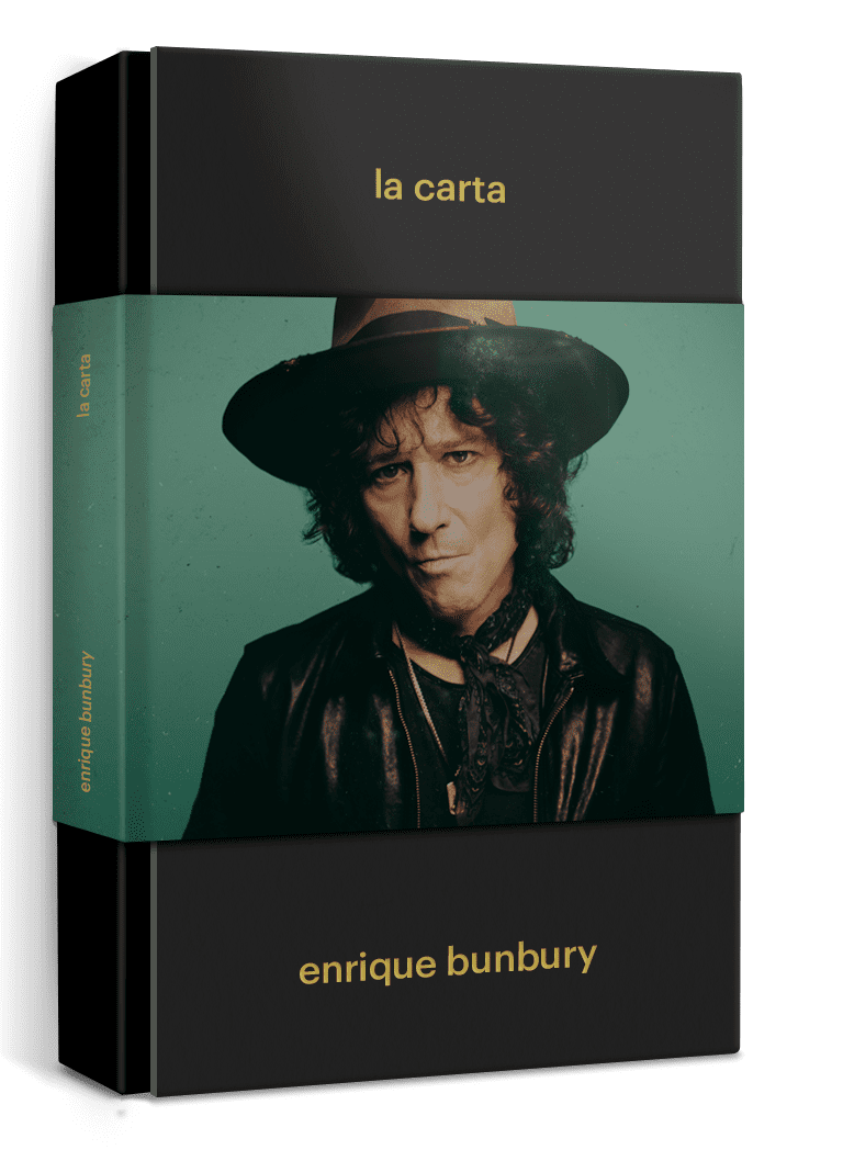 Portada del libro "la carta" de Enrique Bunbury