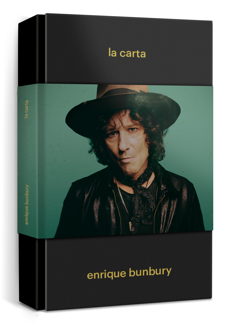 Portada del libro "la carta" de Enrique Bunbury